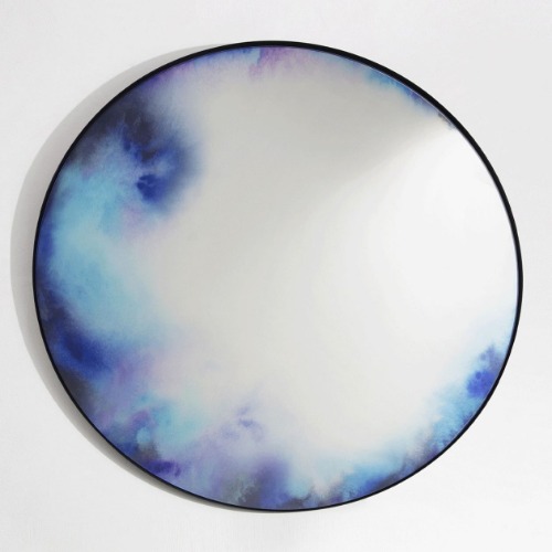 Francis Mirror Extra-large, Blue-violet