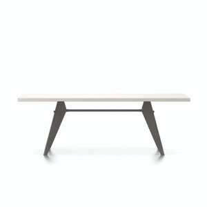 Jean Prouvé EM Table, HPL ivory/Basalt