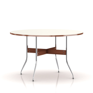 Nelson Swag Leg Dining Table Round Top, White