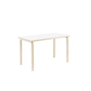 Aalto Table rectangular 80A, HPL White