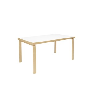 Aalto Table rectangular 81A, HPL White